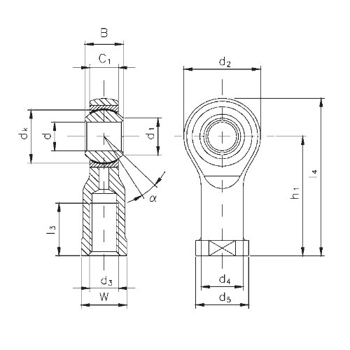 K Serisi Çelik / PTFE - Bakım Gerektirmeyen