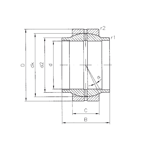 Sürtünmesiz yatak çeliği, sertleştirilmiş, taşlanmış dış bilezik