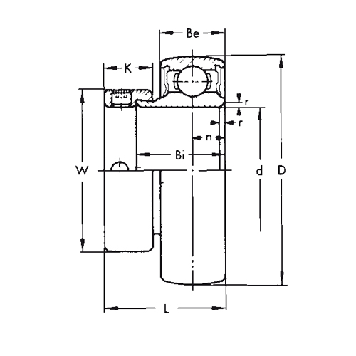 MU 000 ER Sıkma Bilezikli paslanmaz gümüş seri hizmet tipi, paslanmaz çelik, eksantrik kilitleme