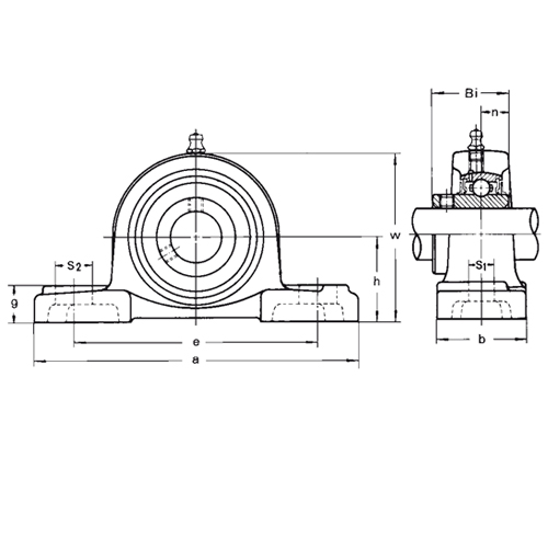 MUCP 200 dik yatak, setskurlu kilitleme, sıkma bilezikli MUC 200