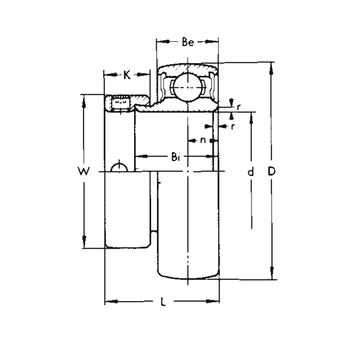 U 000 ER gümüş seri standart hizmet tipi eksantrik kilitleme