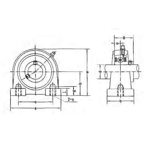 UCF 200 Flanşlı Yatak standart hizmet tipi, setskurlu kilitleme sıkma bilezikli UC 200