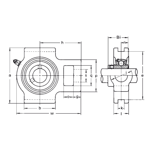 UCT 300 gerdirme yatak yatak ağır hizmet tipi, setskurlu kilitleme, sıkma bilezikli UC 300
